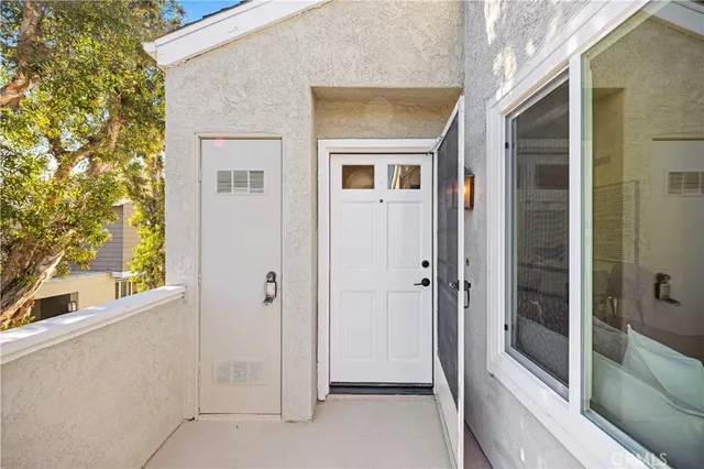 a view of front door and porch