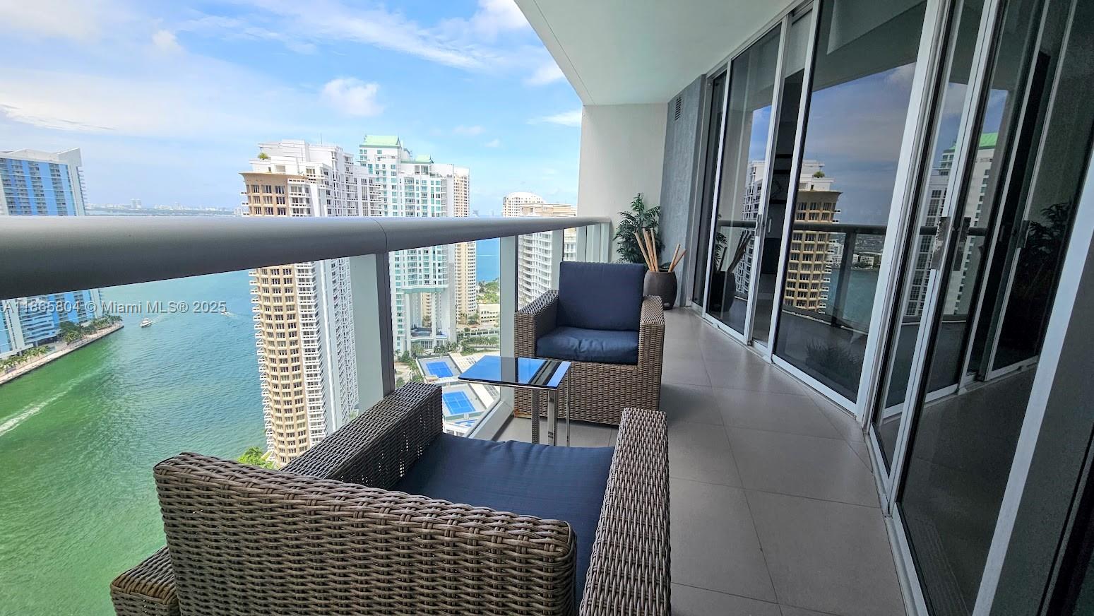 495 Brickell Avenue, Unit 3308 Miami, FL 33131 - Photo 2 of 15 a living room with furniture and a window