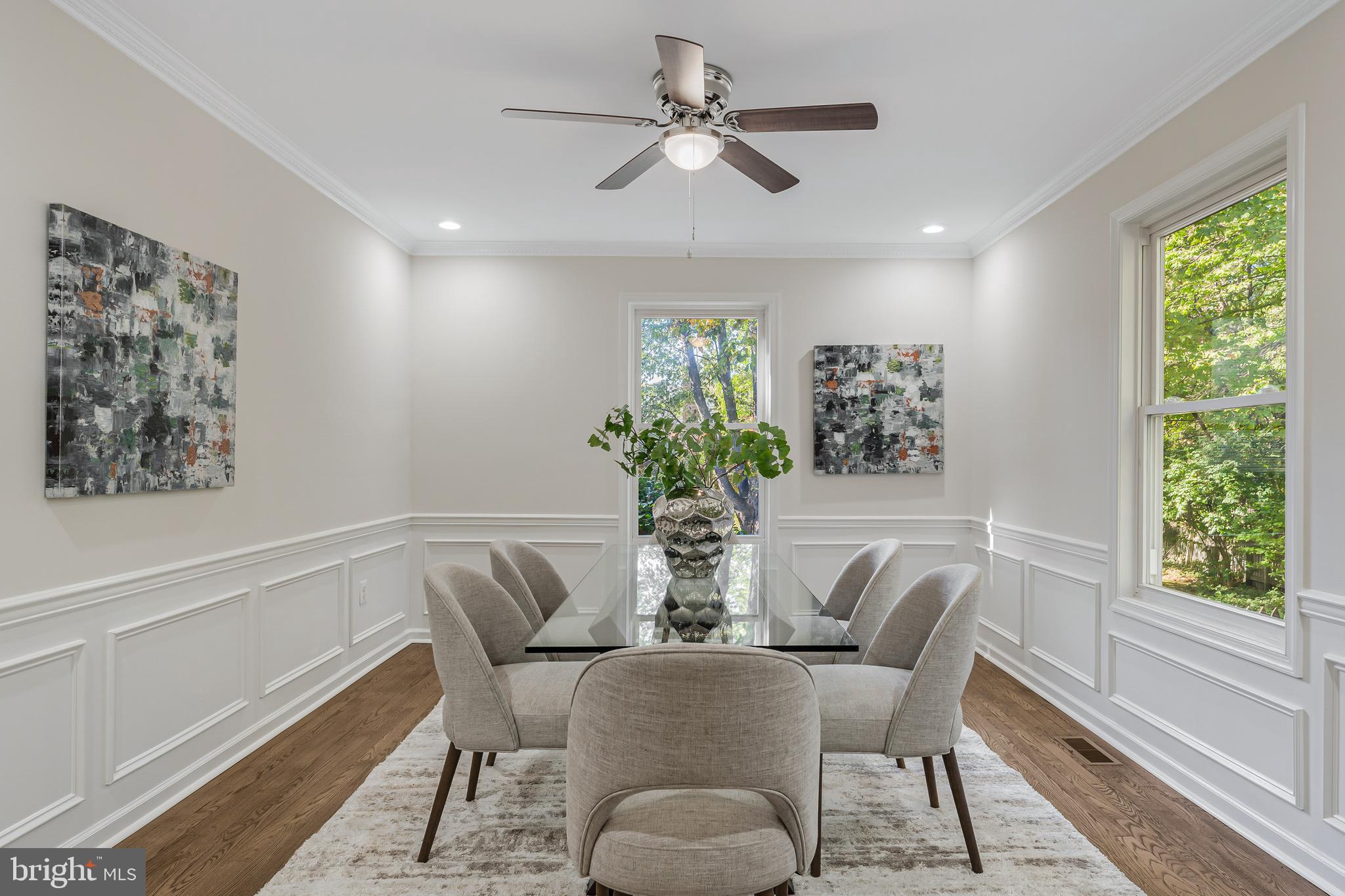 13430 Hidden Meadow Court Herndon, VA 20171 - Photo 23 of 54 a view of a dining room with furniture window and outside view