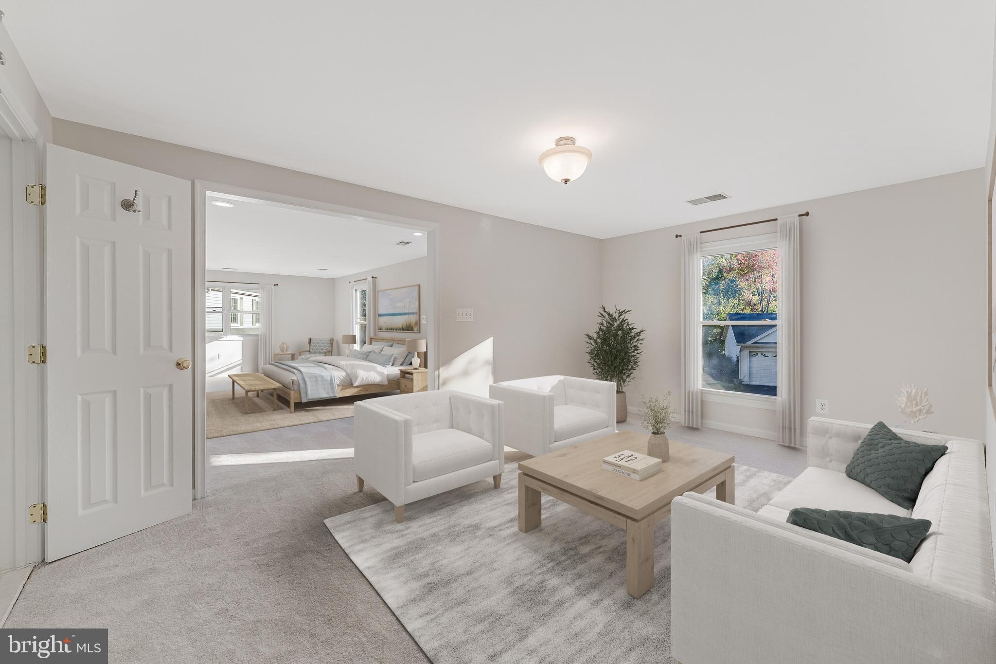 13430 Hidden Meadow Court Herndon, VA 20171 - Photo 27 of 54 a living room with furniture and a large window