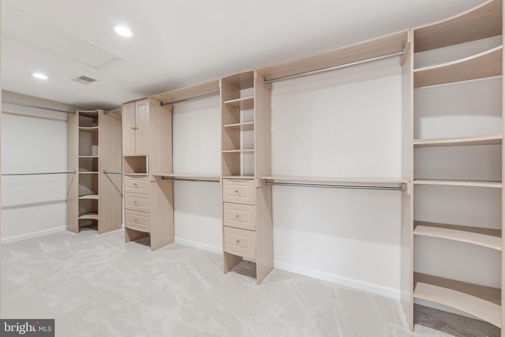 13430 Hidden Meadow Court Herndon, VA 20171 - Photo 32 of 54 a view of walk in closet with empty racks