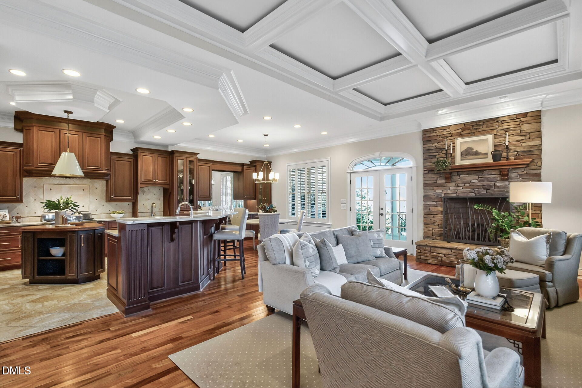 4119 English Garden Way Raleigh, NC 27612 - Photo 15 of 48 a living room with furniture and a wooden floor