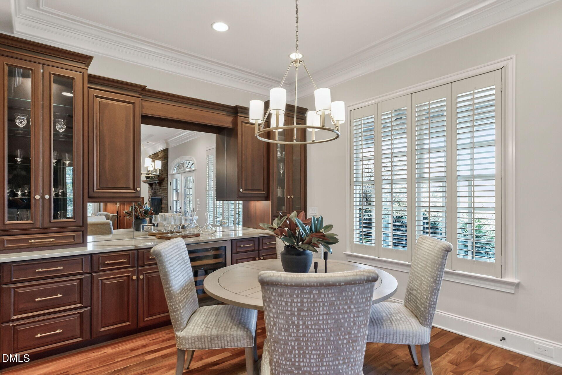 4119 English Garden Way Raleigh, NC 27612 - Photo 17 of 48 a view of a dining room with furniture window and outside view