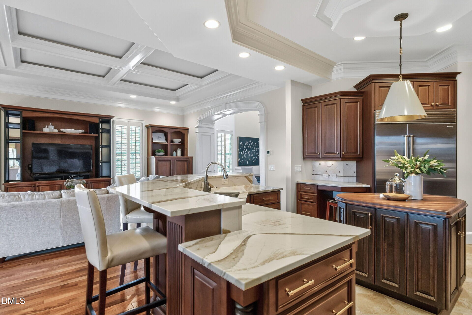 4119 English Garden Way Raleigh, NC 27612 - Photo 21 of 48 a large kitchen with a table and chairs