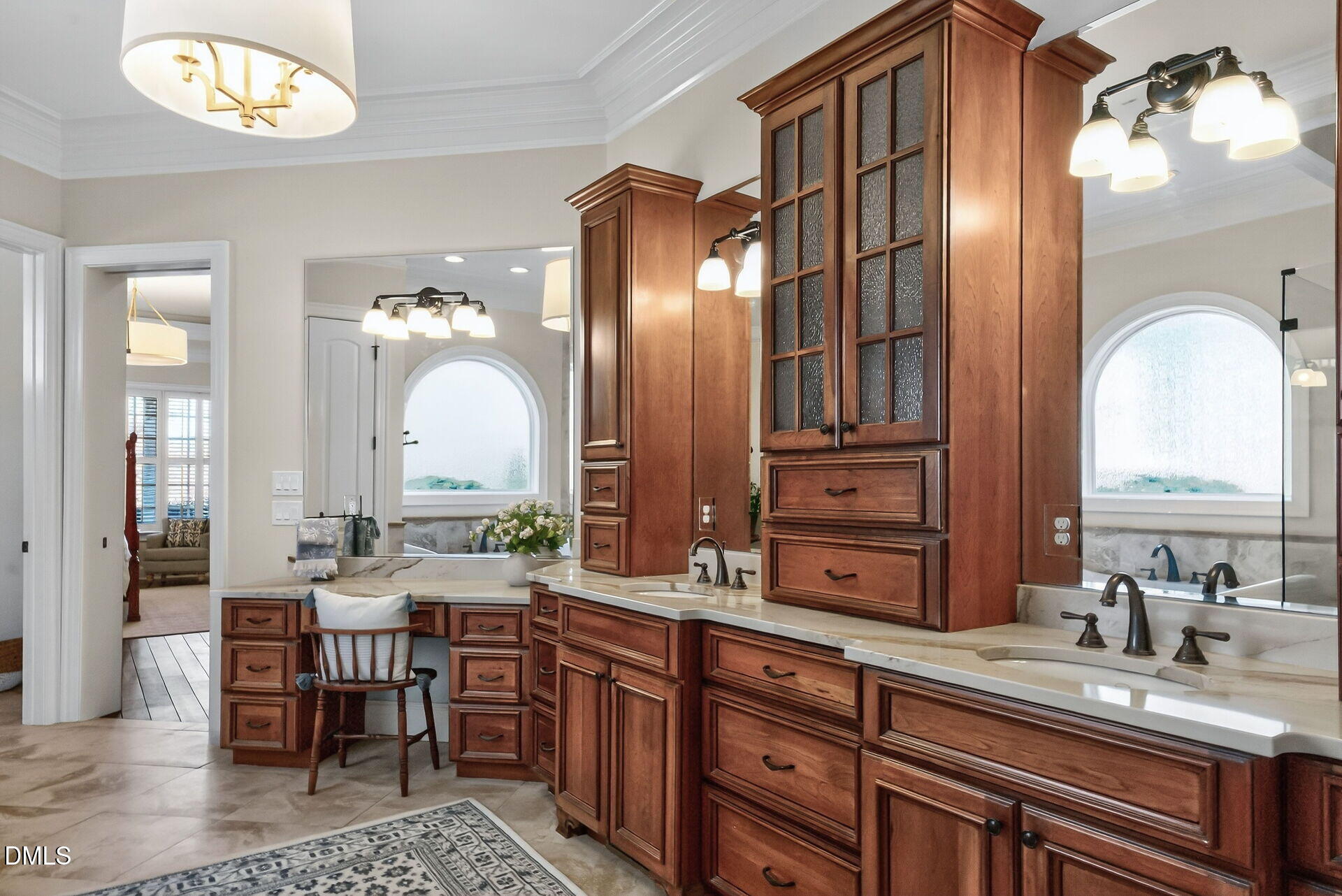 4119 English Garden Way Raleigh, NC 27612 - Photo 29 of 48 a bathroom with a granite countertop sink and a mirror