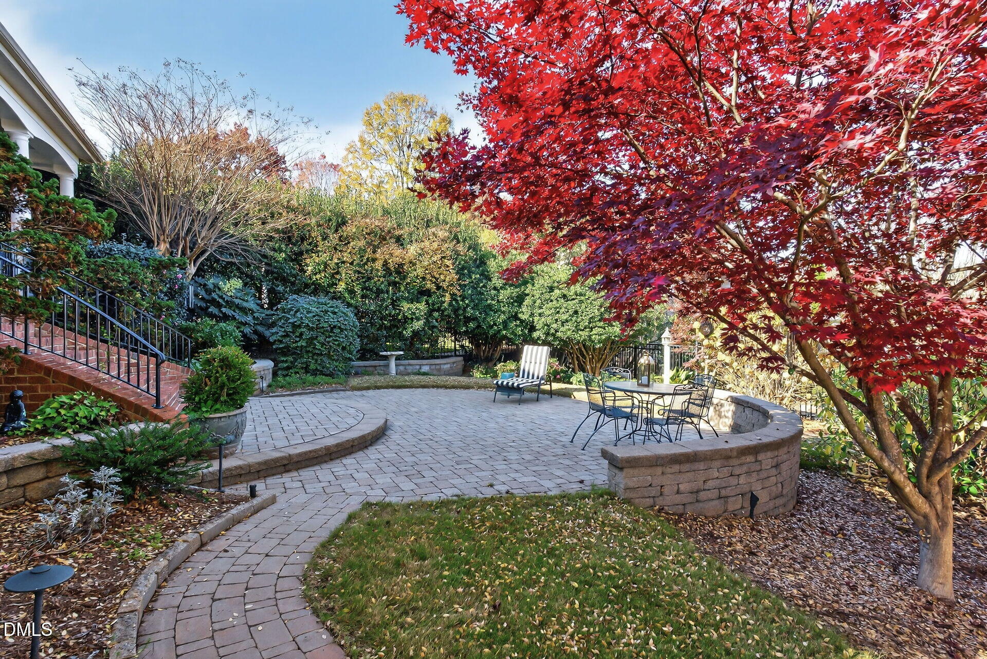 4119 English Garden Way Raleigh, NC 27612 - Photo 48 of 48 a garden view with a seating space