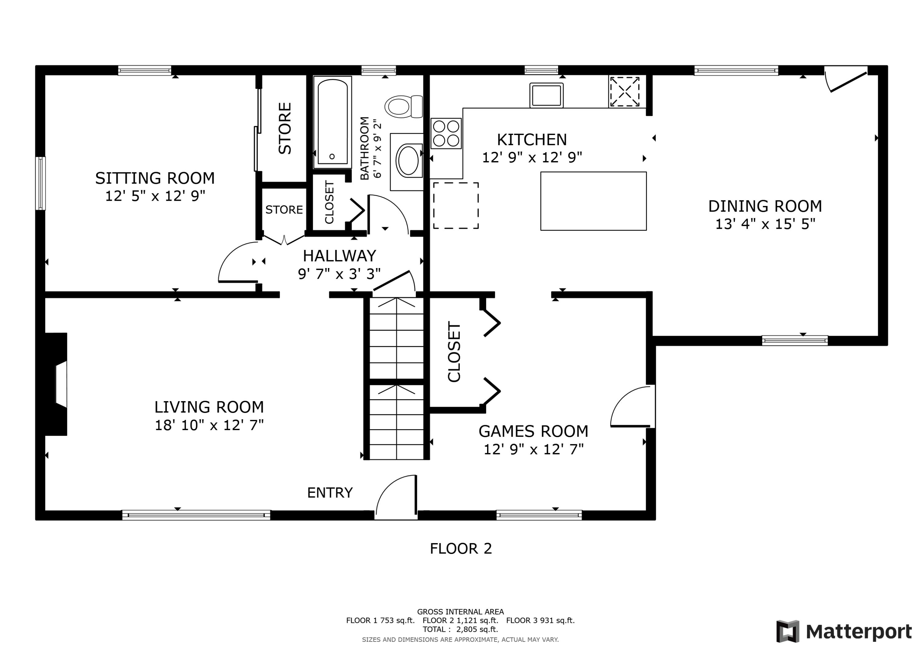32 Park Road Windham, ME 04062 - Photo 62 of 64 Floor Plan-1st floor