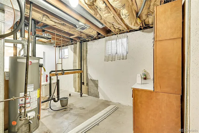 a view of a living room with a table