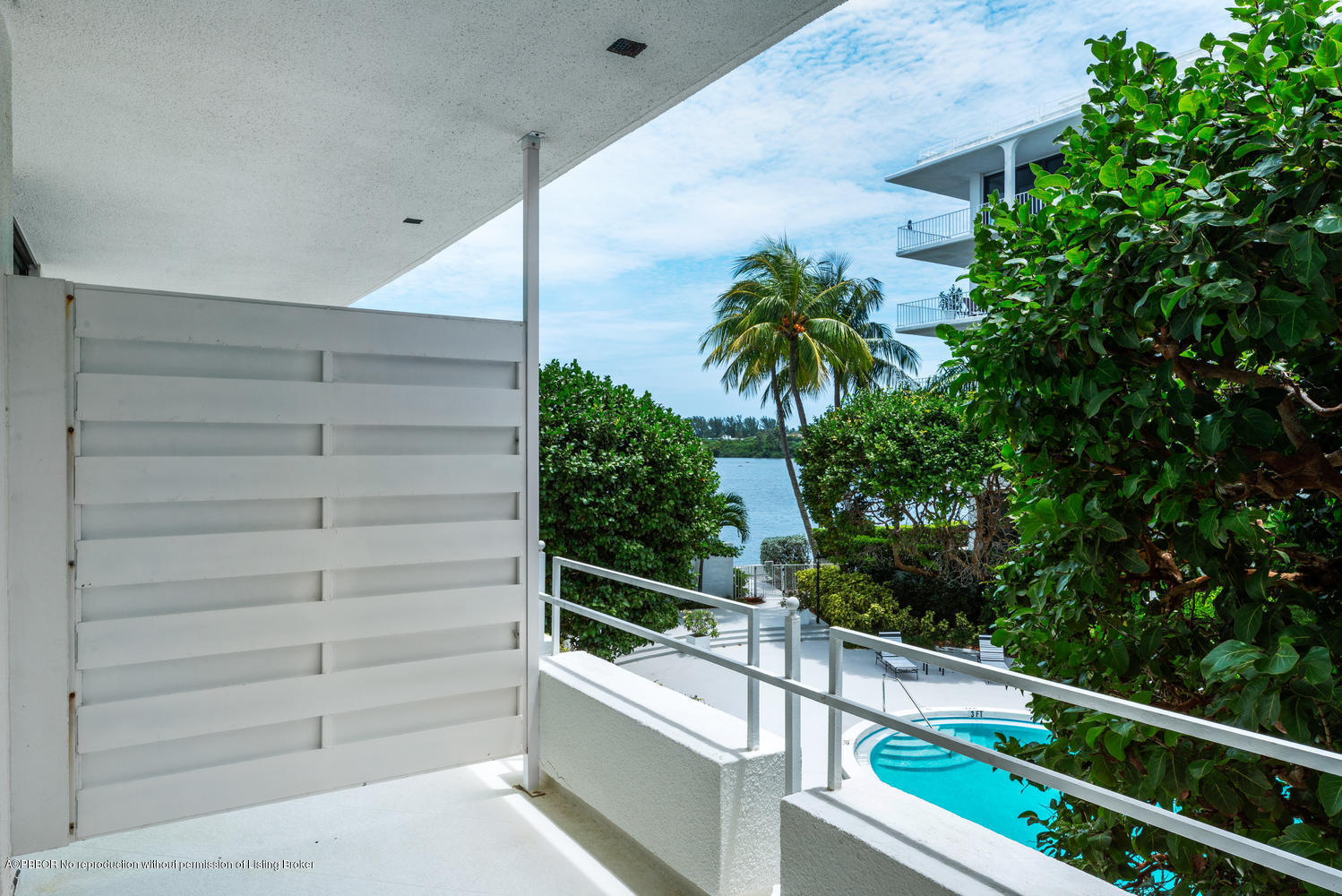 2150 Ibis Isle Road, Unit 8 Palm Beach, FL 33480 - Photo 3 of 31 a view of a balcony with potted plants