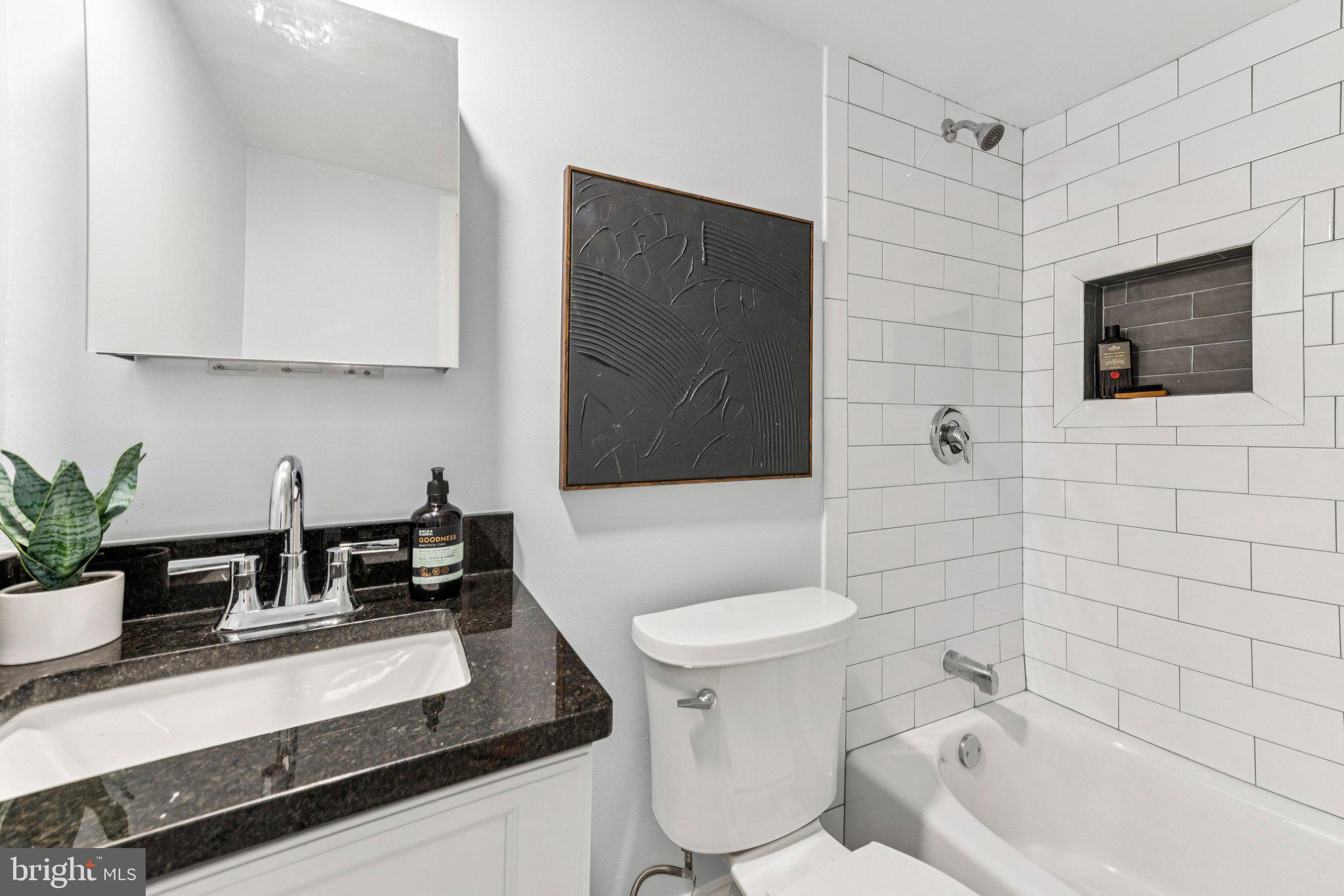 627 Elliott Street Northeast Washington, DC 20002 - Photo 35 of 43 Lower Level Full Bath