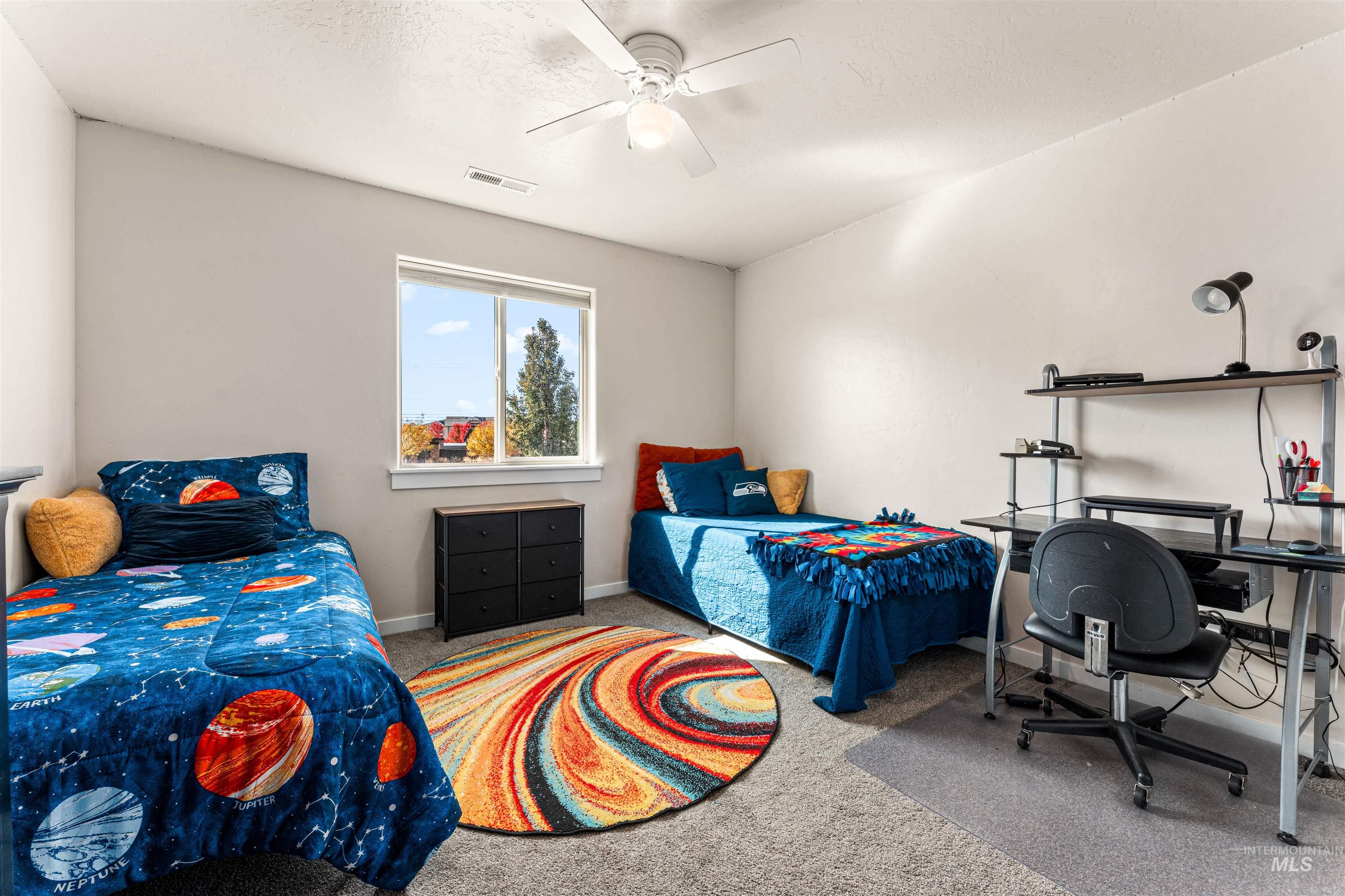 37 East Ensenada Drive Meridian, ID 83646 - Photo 29 of 46 Bedroom with carpet floors and ceiling fan