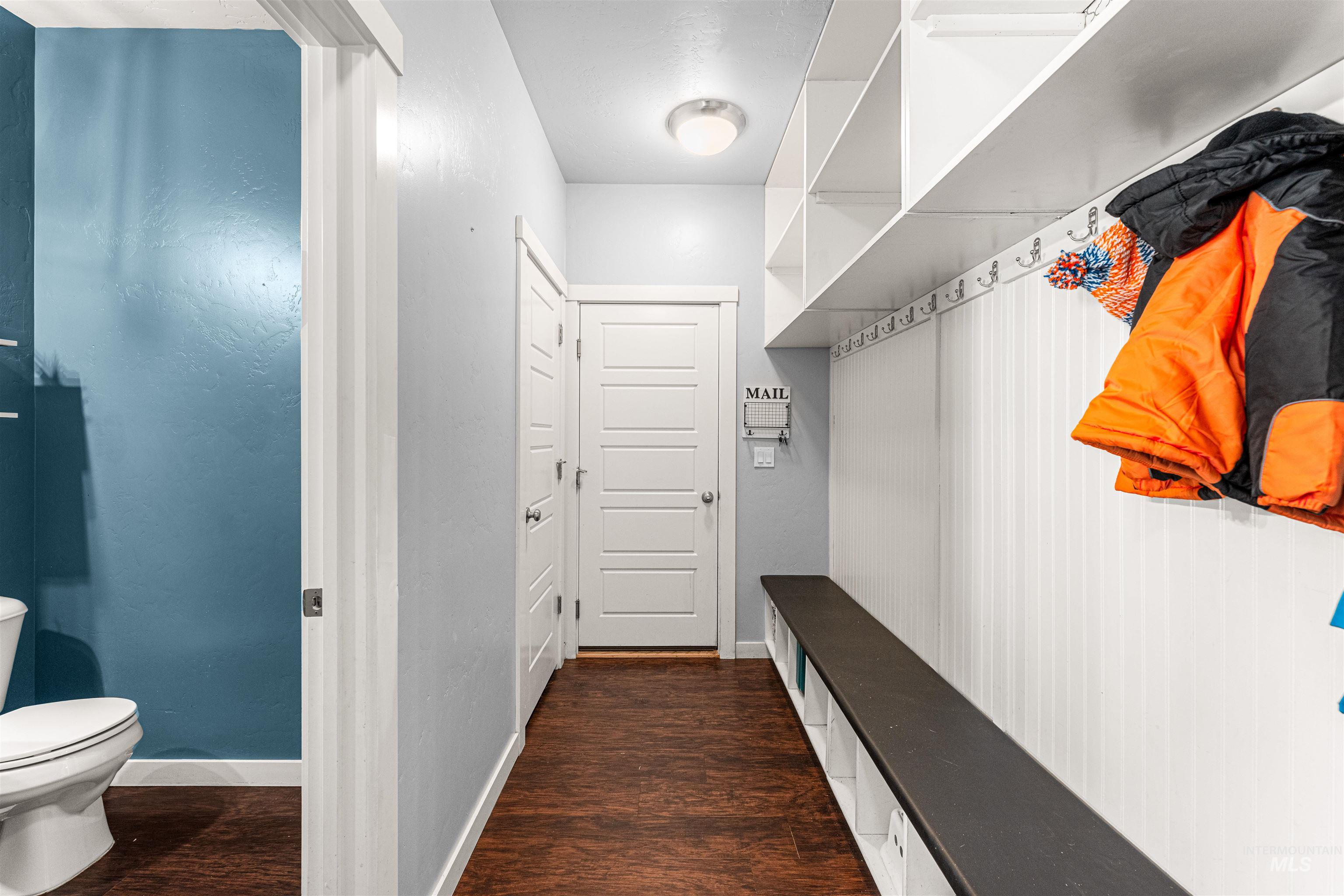 37 East Ensenada Drive Meridian, ID 83646 - Photo 38 of 46 Mudroom with baseboards and dark wood-style floors