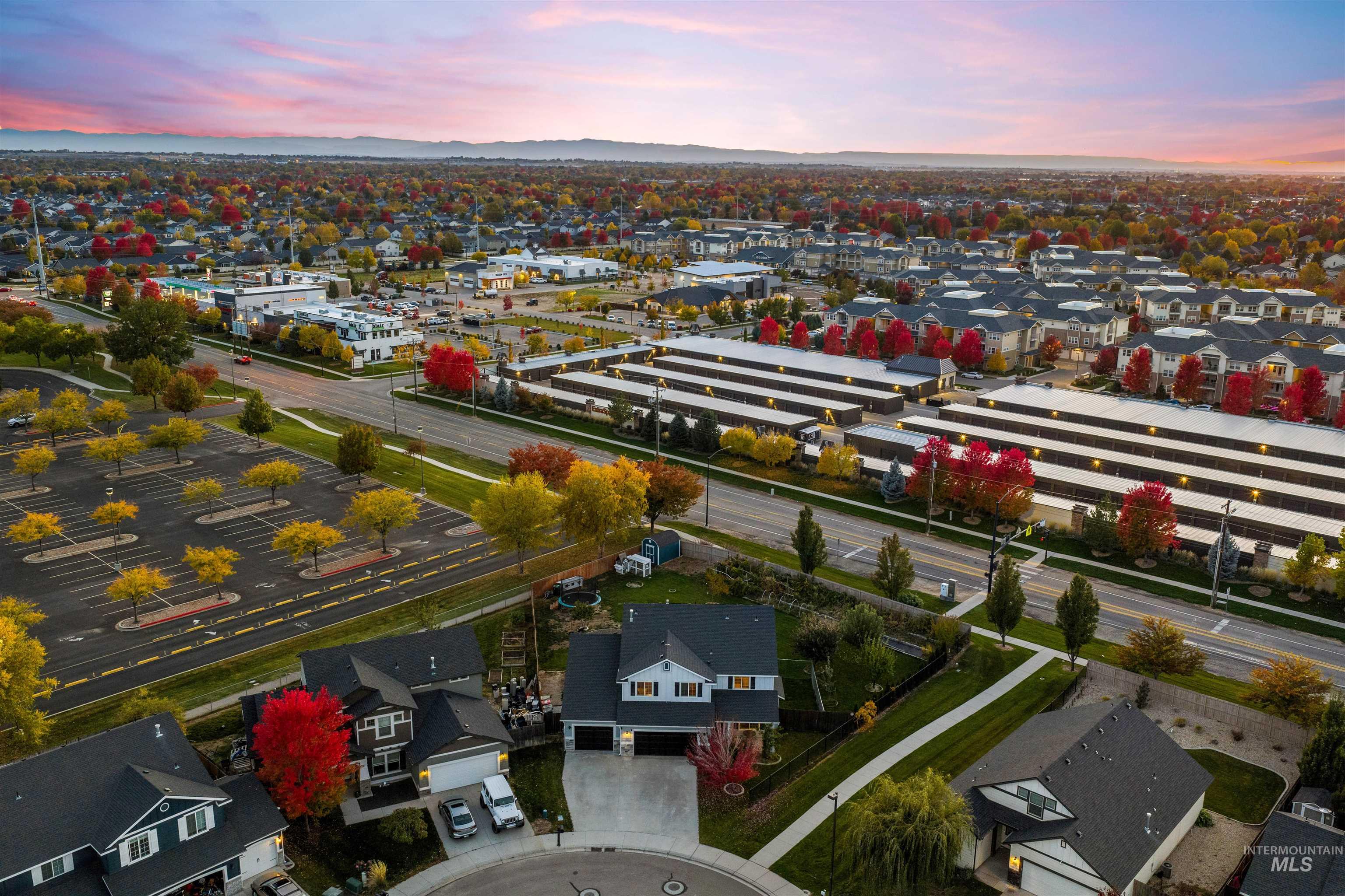 37 East Ensenada Drive Meridian, ID 83646 - Photo 4 of 46 Aerial view at dusk of a residential view