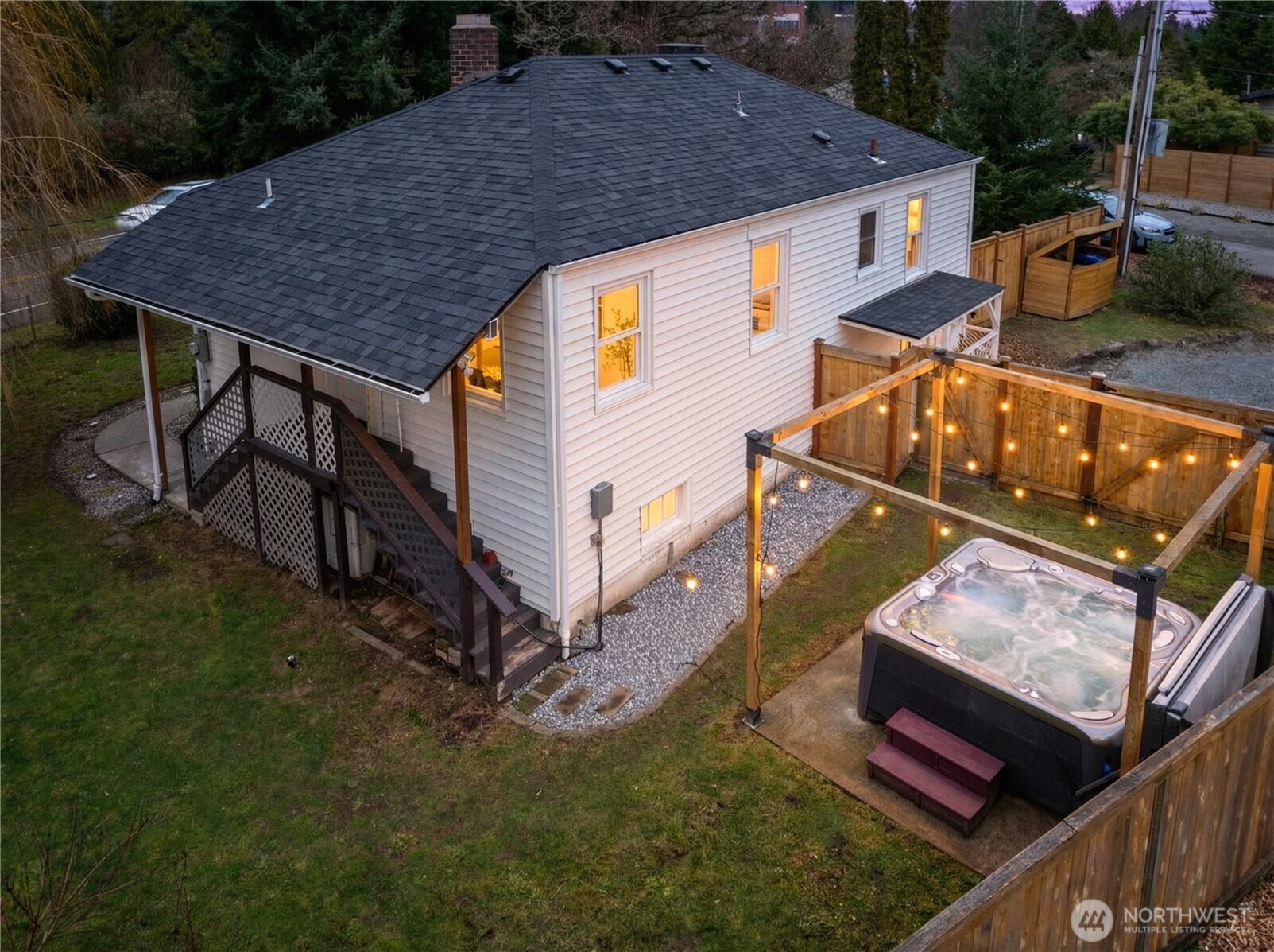 16406 Sylvester Road Southwest Burien, WA 98166 - Photo 21 of 28 aerial view of a house with backyard