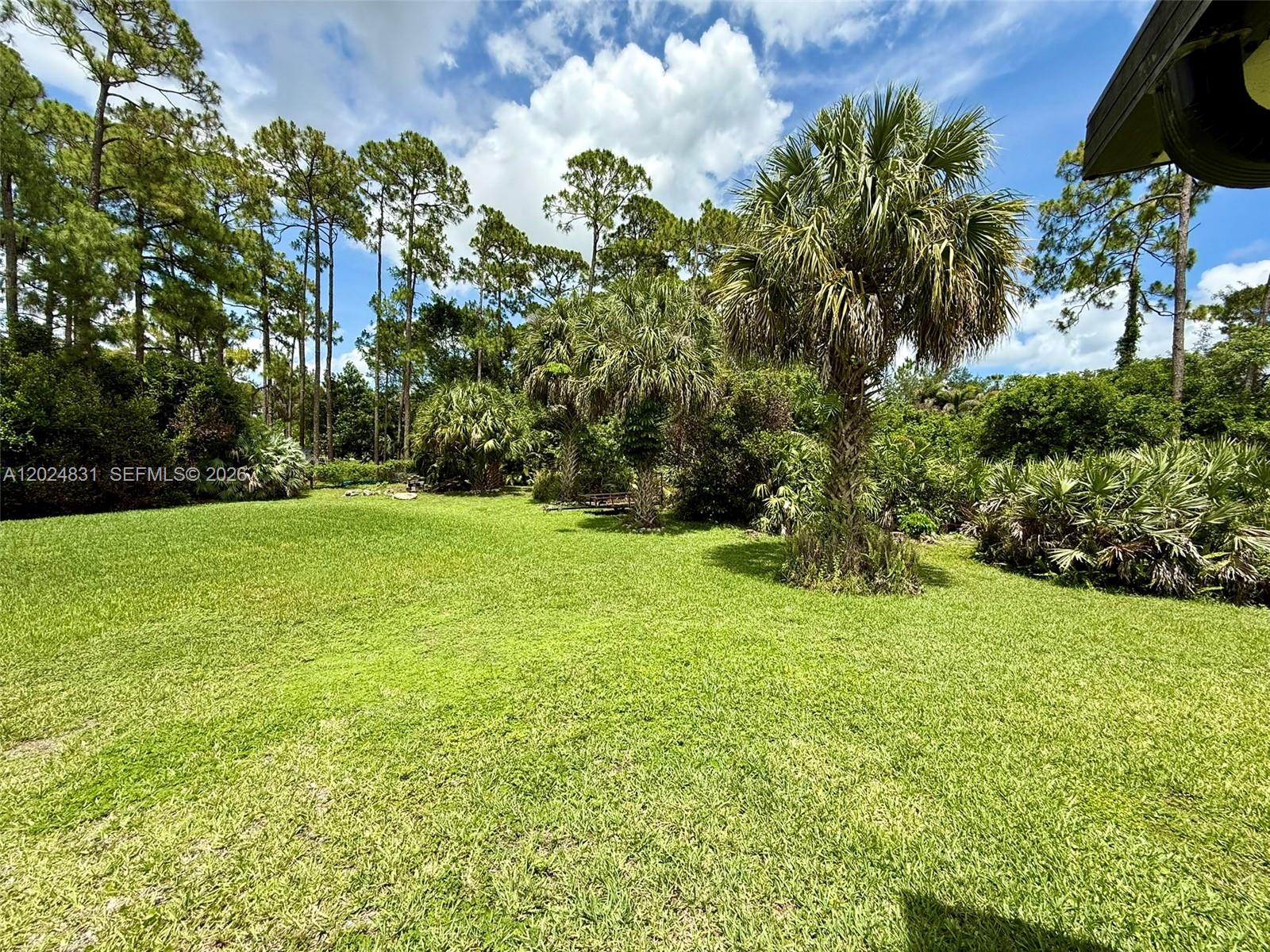 15819 76th Road North Loxahatchee, FL 33470 - Photo 28 of 45 a backyard of a house with lots of green space