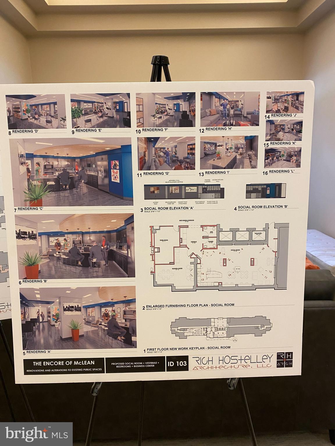 1808 Old Meadow Road, Unit 717 McLean, VA 22102 - Photo 37 of 48 Ongoing building improvements. See lobby display.