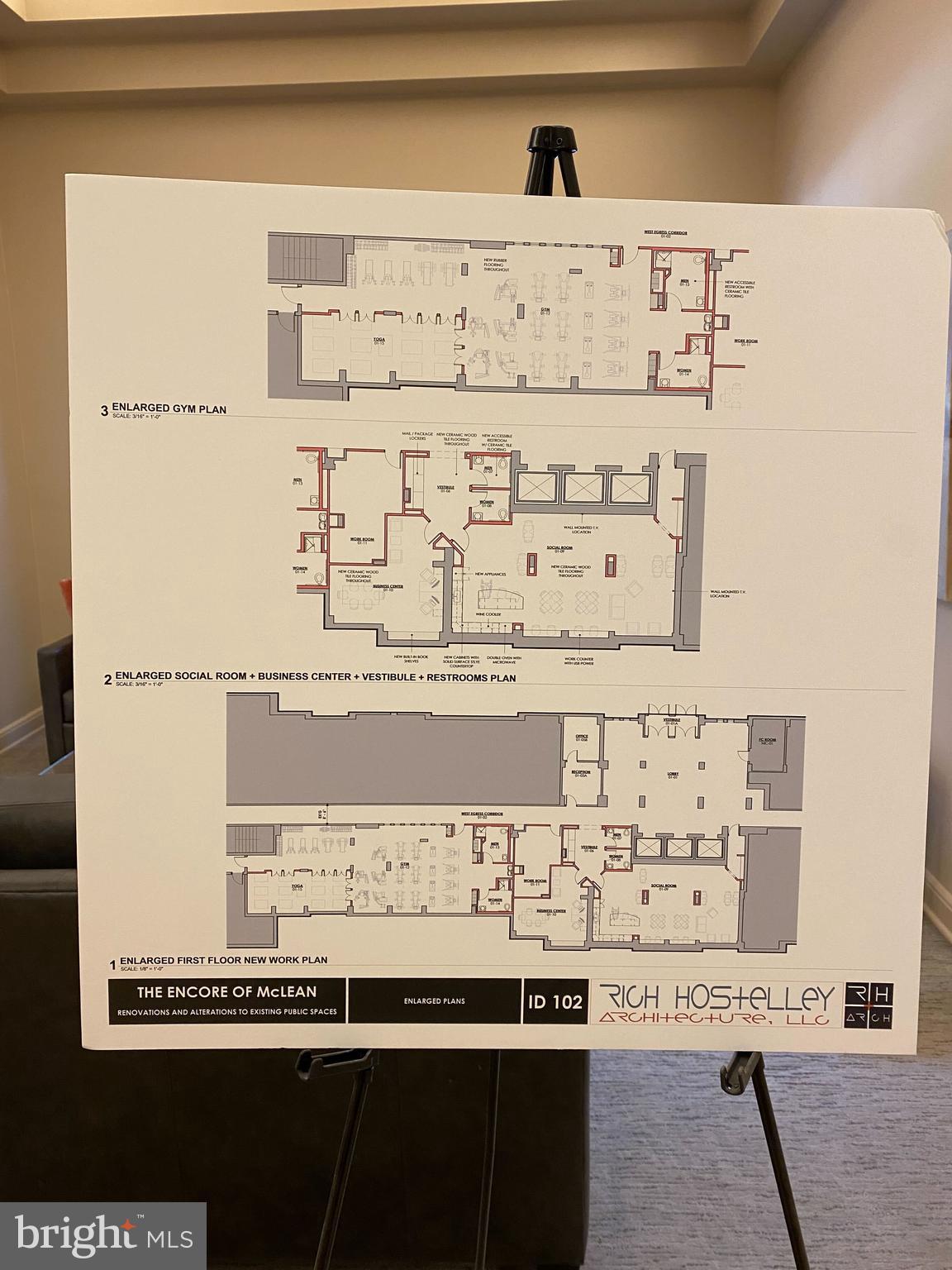 1808 Old Meadow Road, Unit 717 McLean, VA 22102 - Photo 38 of 48 Ongoing building improvements. See lobby display.
