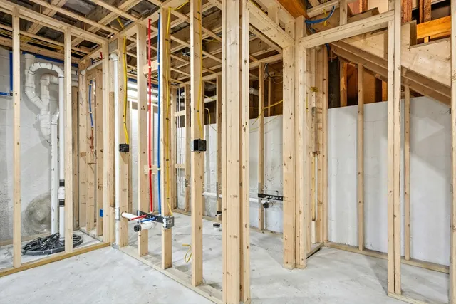 a view of a entryway with a livingroom
