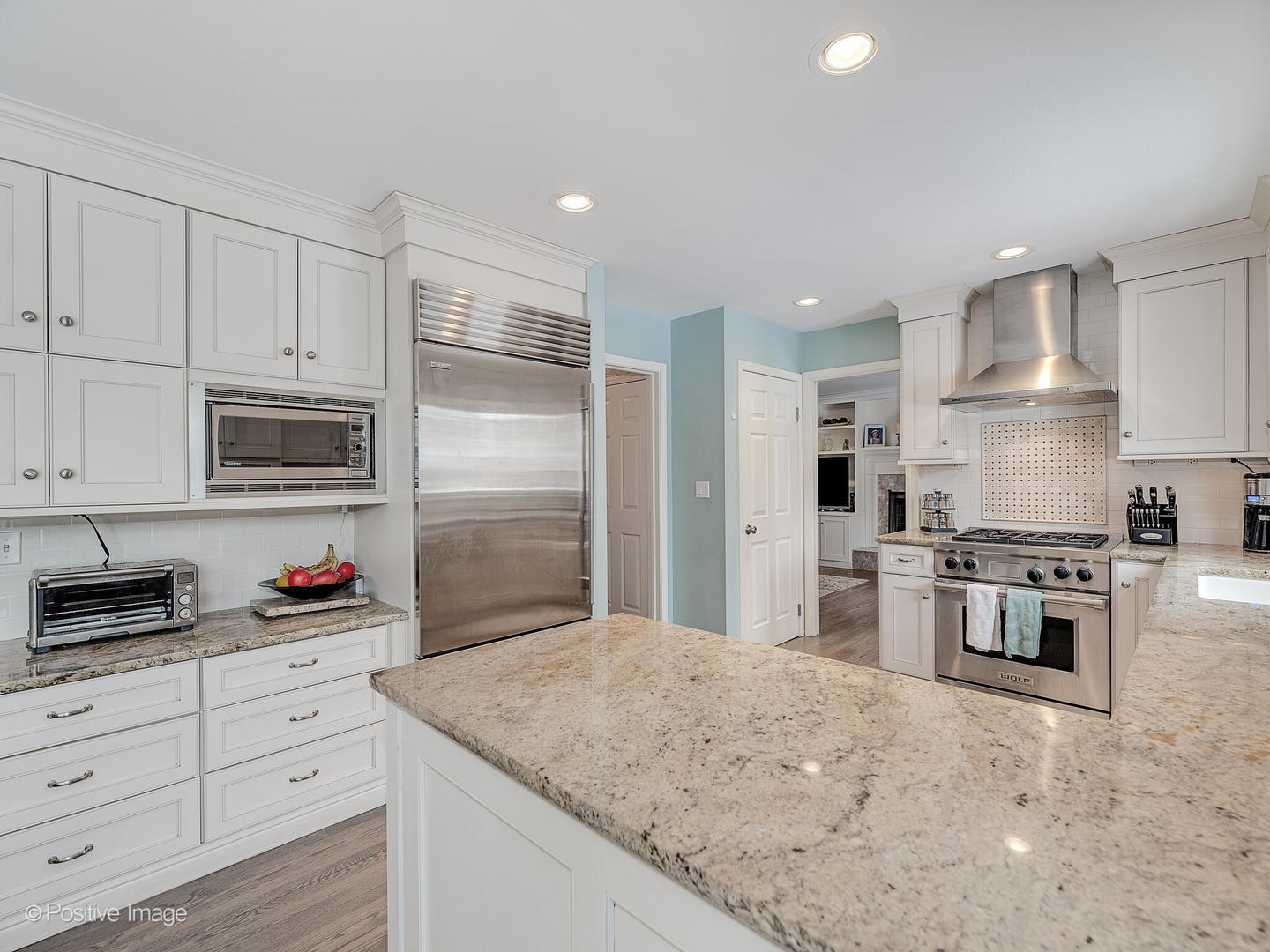 520 County Line Court Hinsdale, IL 60521 - Photo 13 of 33 a kitchen with stainless steel appliances granite countertop a stove a refrigerator and a sink