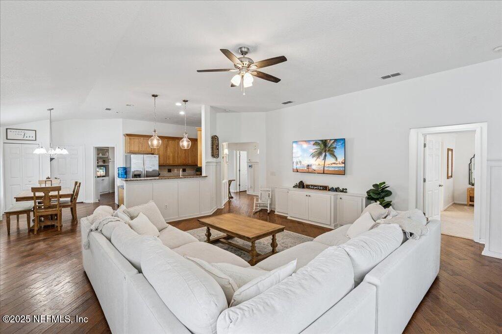 800 Marjories Way St. Augustine, FL 32092 - Photo 5 of 38 a living room with furniture and a flat screen tv
