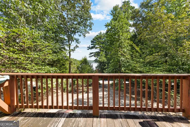 a view of a forest with trees