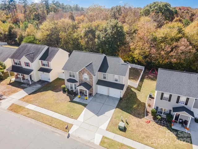 an aerial view of a city