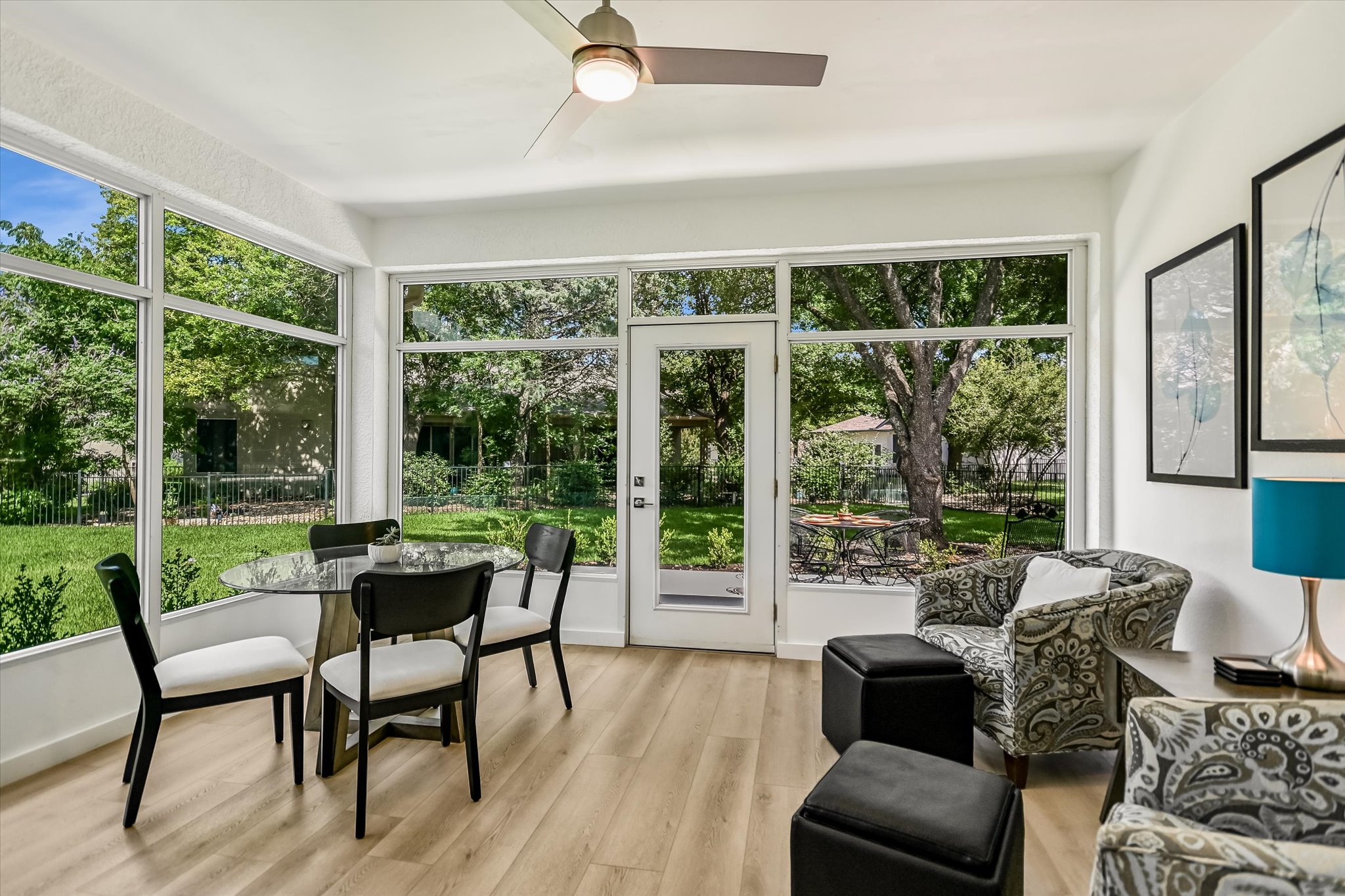 105 Stetson Circle Georgetown, TX 78633 - Photo 11 of 21 Sunroom located just off the kitchen shows the lush greenery from outdoors. A great spot to enjoy your coffee!