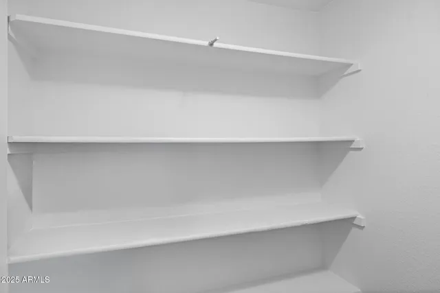 a close view of closet