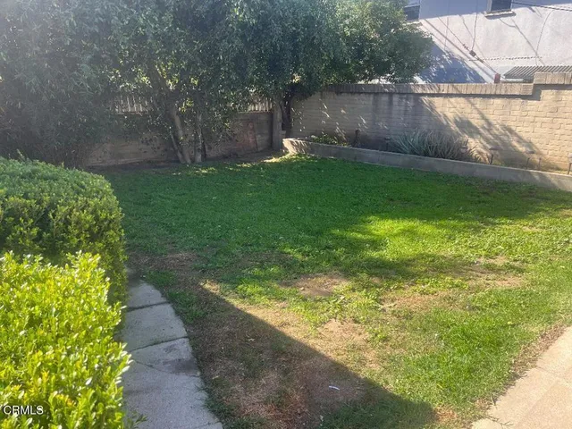 a view of yard with green space