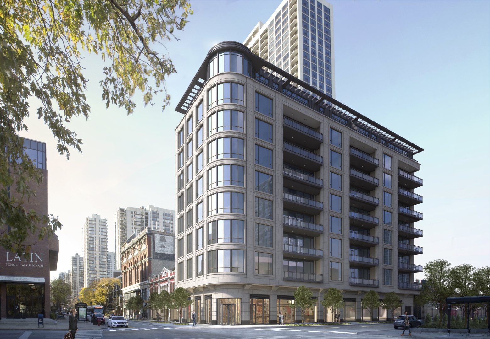 1550 North Clark Street, Unit 901 Chicago, IL 60610 - Photo 1 of 19 a front view of a building