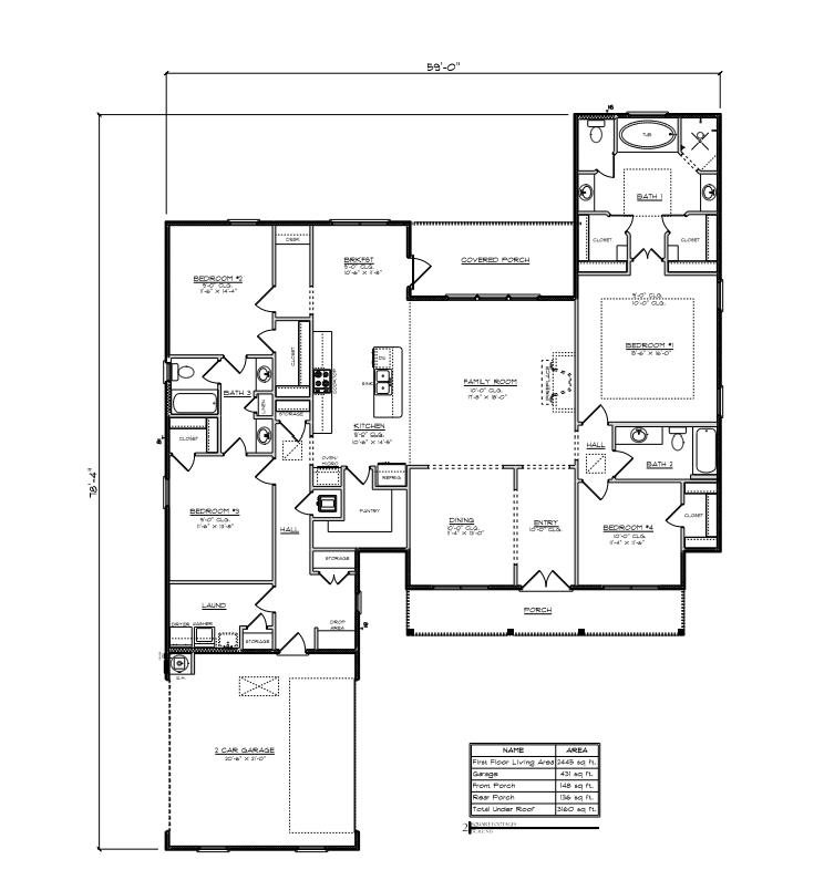 126 Daybreak Trail Fairhope, AL 36532 - Photo 34 of 34 View of property floor plan