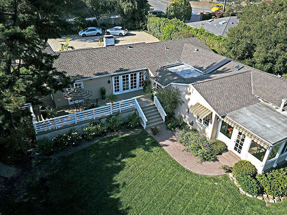 244 Hot Springs Road Santa Barbara, CA 93108 - Photo 34 of 36 Aerial Rear Yard