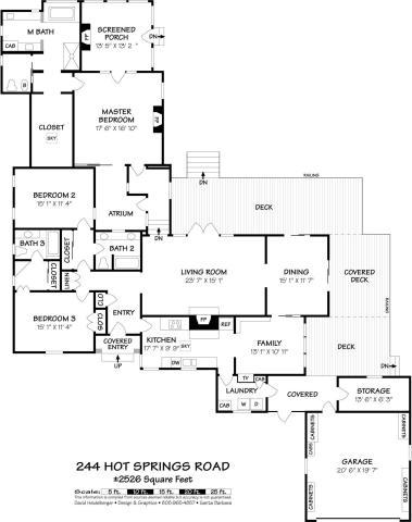 244 Hot Springs Road Santa Barbara, CA 93108 - Photo 36 of 36 Floor Plan