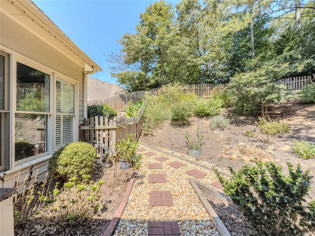 1739 Praters Point Dacula, GA 30019 - Photo 44 of 48 a view of a backyard of the house