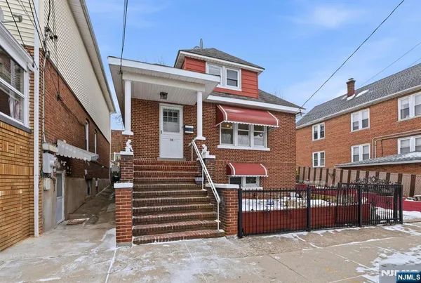 a view of a house with a stairs