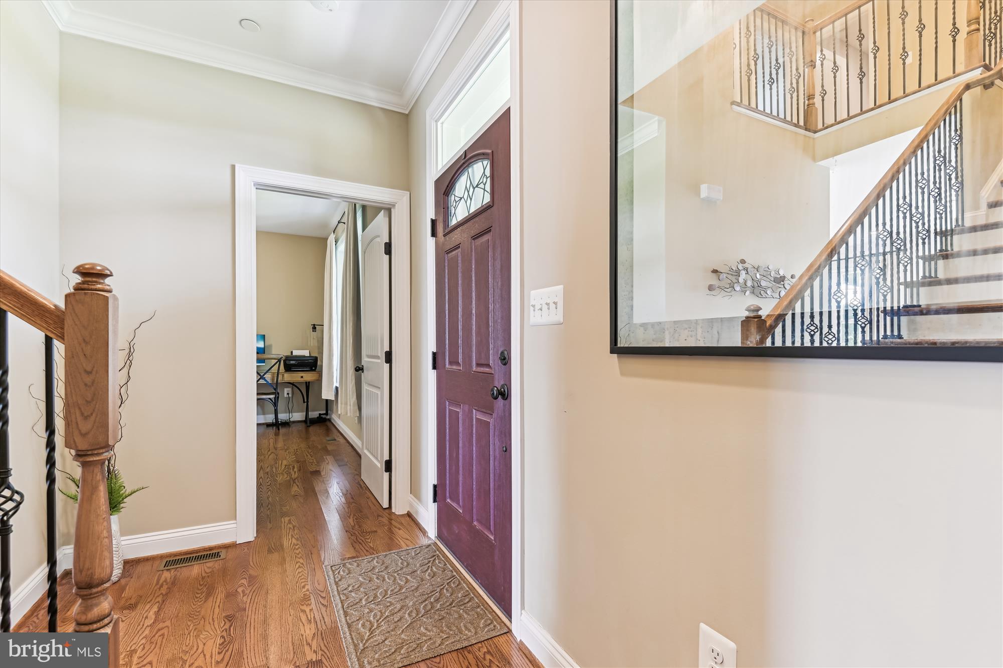 12700 Handboard Road Union Bridge, MD 21791 - Photo 34 of 74 a view of a hallway with wooden floor and staircase