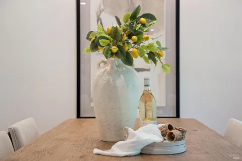 a vase of flowers sitting on a table