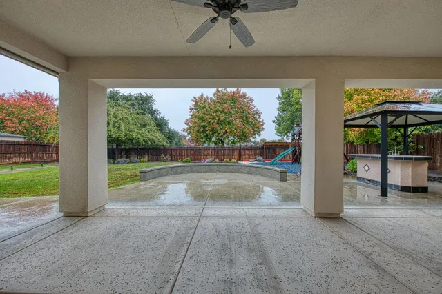 a view of an empty room