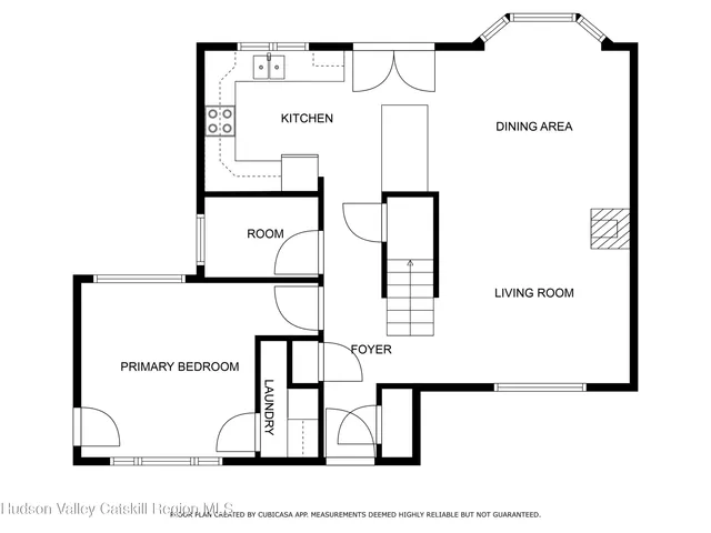 a view of balcony with a large window and wooden floor