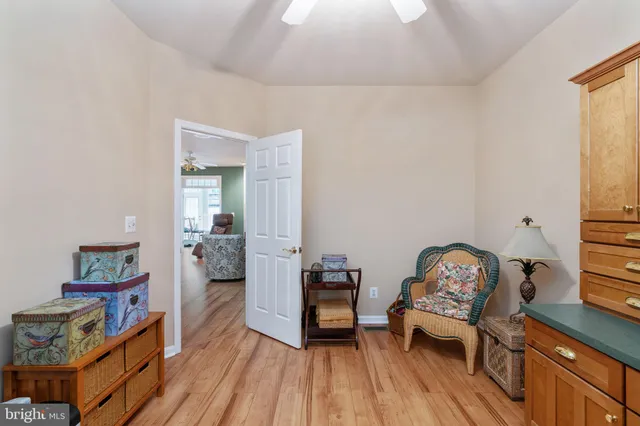 a view of an empty room