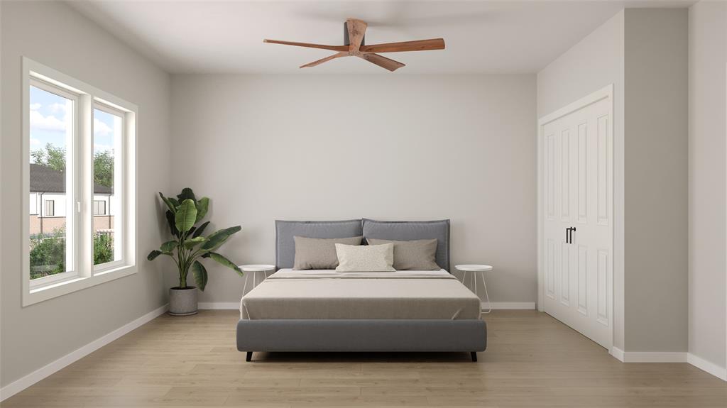 455 Lessie Circle Kennedale, TX 76060 - Photo 12 of 17 a bedroom with a bed and a potted plant