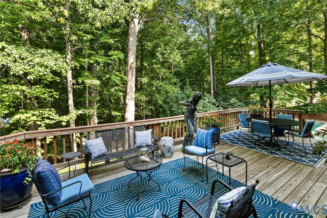 3950 Reeds Landing Circle Midlothian, VA 23113 - Photo 44 of 49 Expansive multi-level wood deck featuring a natura