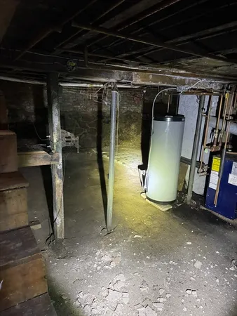 a view of a storage room
