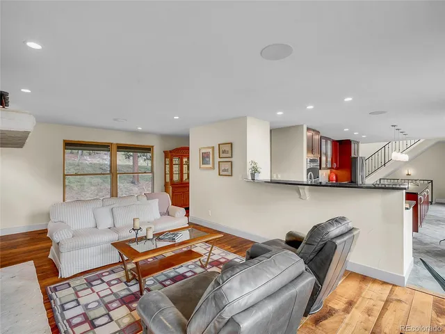 a workspace with furniture and window