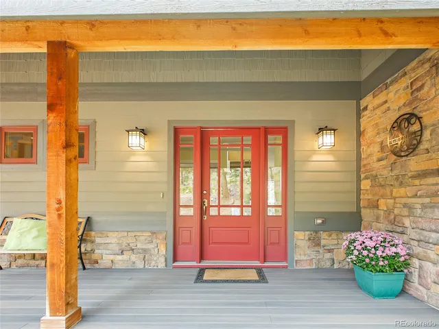 a view of a door and chair