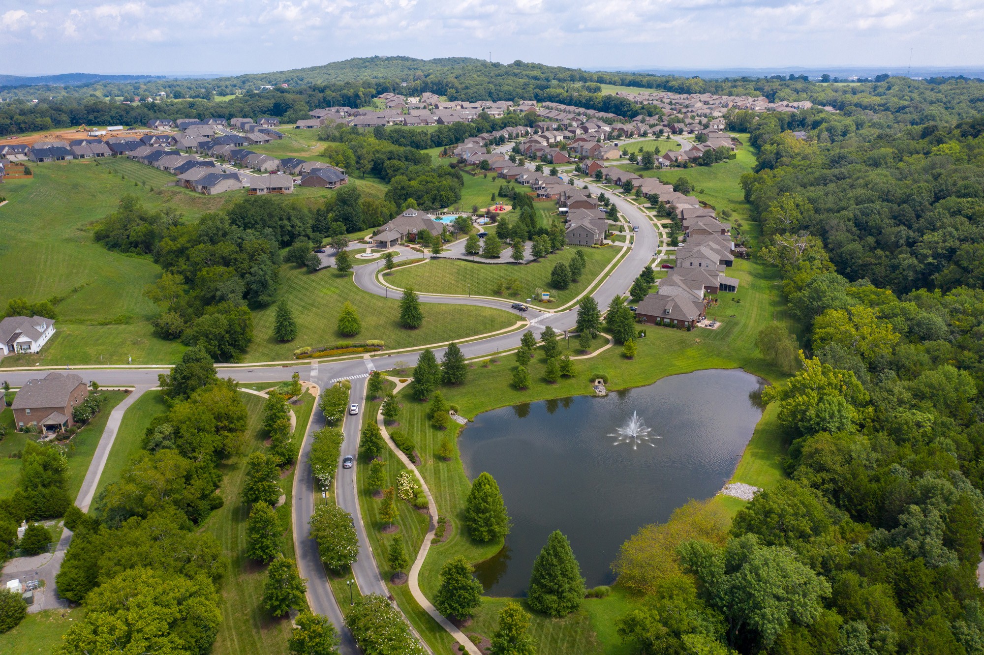 1519 Cedarbrooke Lane Lebanon, TN 37090 - Photo 30 of 45 an aerial view of a house with a yard