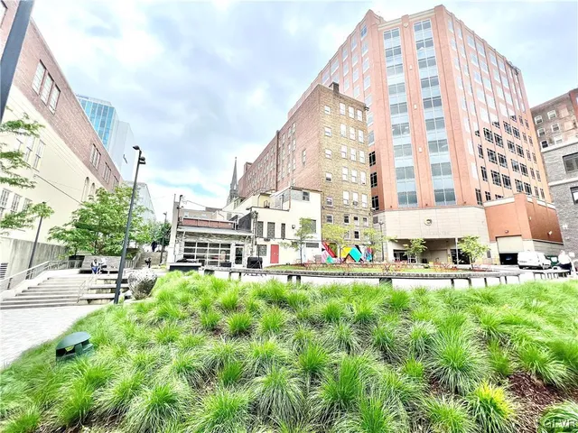 a view of building with outdoor space