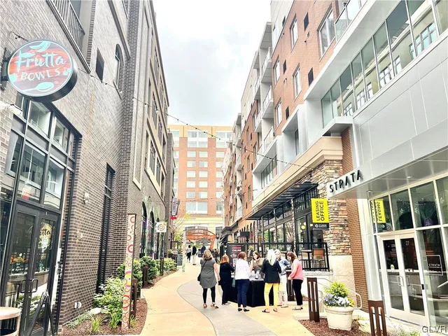 a view of a building with many windows