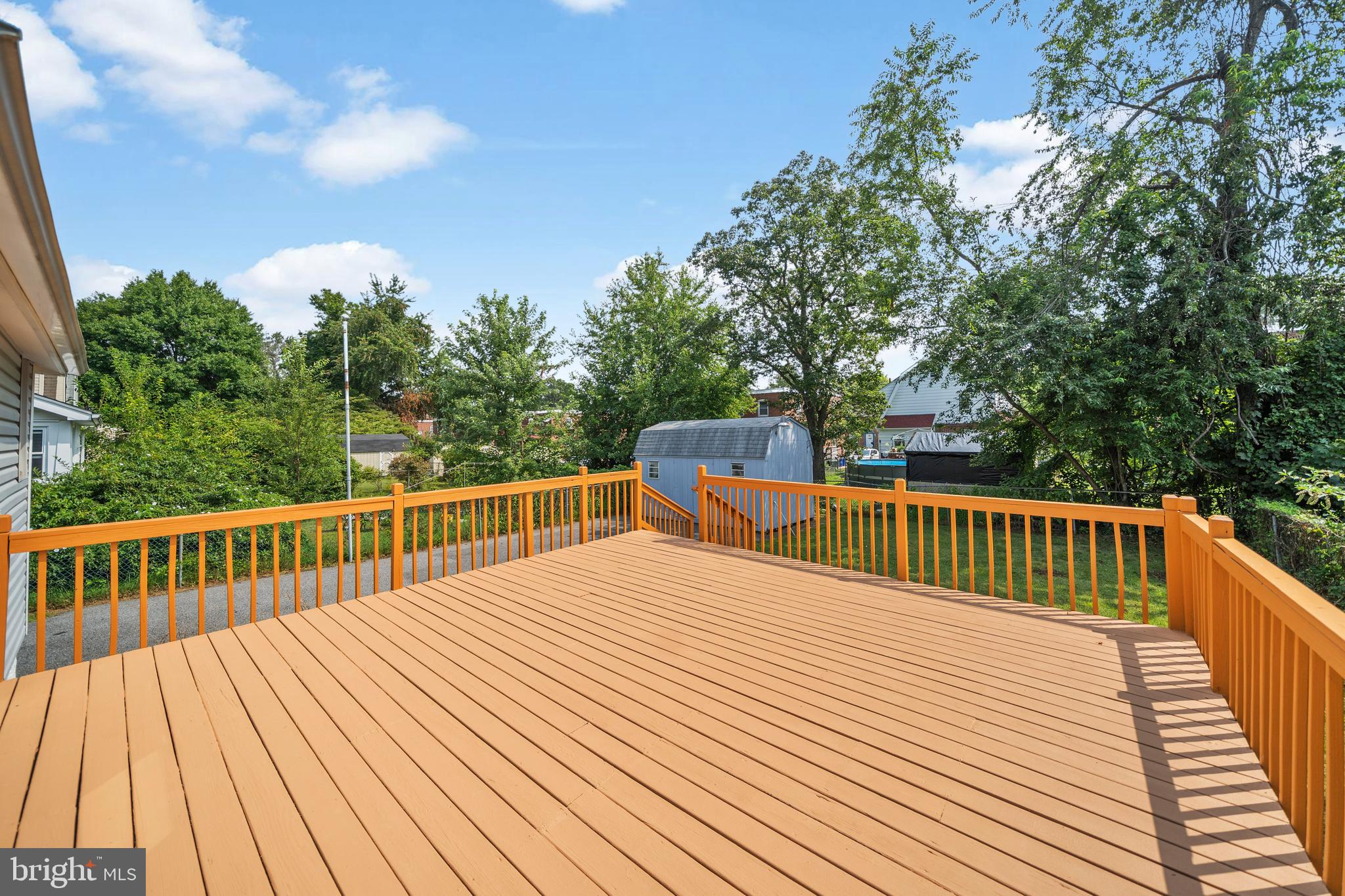 225 East Roland Road Brookhaven, PA 19015 - Photo 22 of 54 Rear Deck & Yard