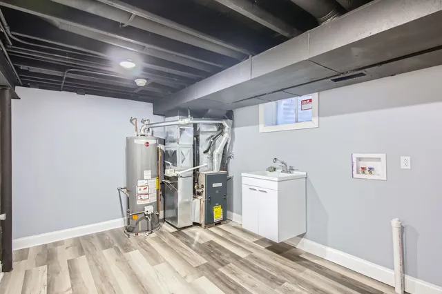 a view of a storage & utility room